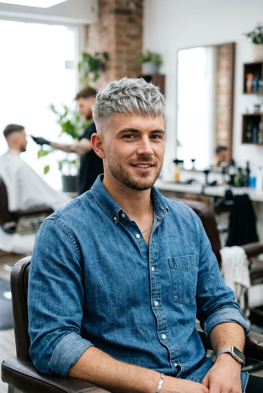 Textured Crop - 20 mens haircut for salt and pepper hair - 20 men’s haircut for salt and pepper hair