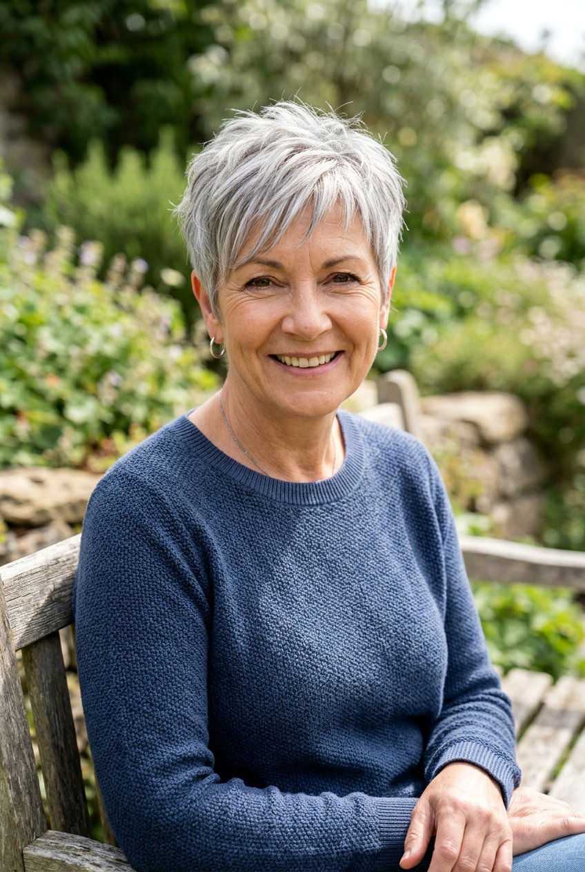 Textured Crop - 20 rejuvenating hairstyles for women over 50 - 20 rejuvenating hairstyles for women over 50