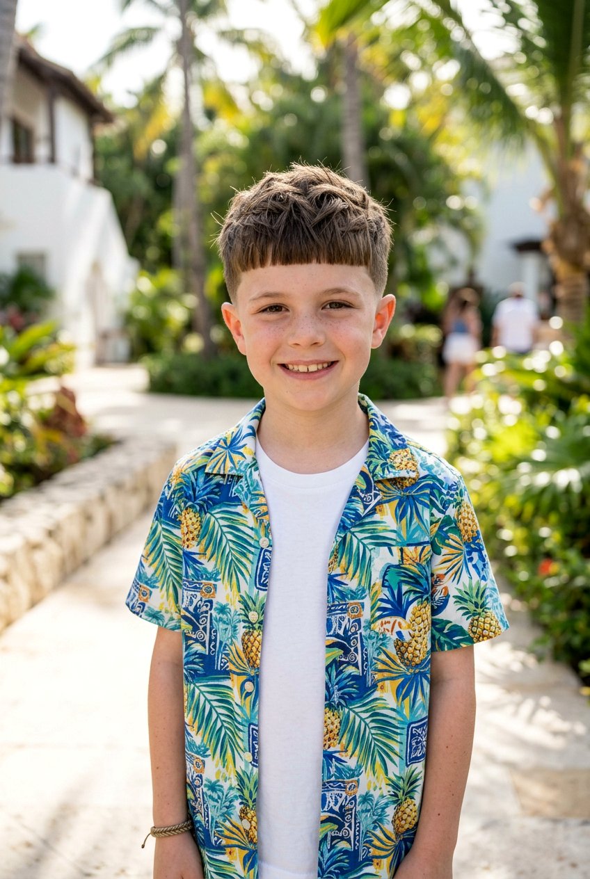 Textured Crop Boys - 20 boys vacation haircut for summer - 20 boys vacation haircut for summer