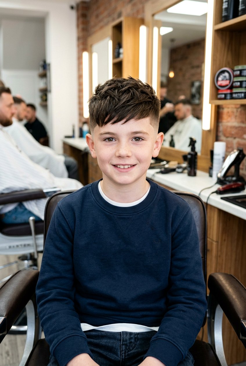 Textured Crop Fade - 20 boys haircut for thick straight hair - 20 boys haircut for thick straight hair