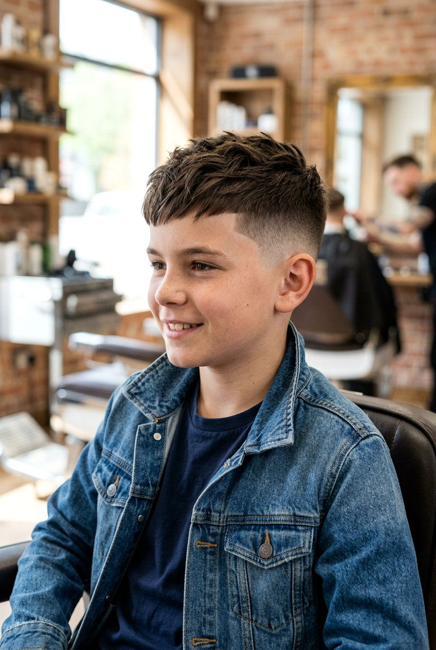 Textured Crop Fade - 20 boys haircut for thin fine hair - 20 boys haircut for thin fine hair