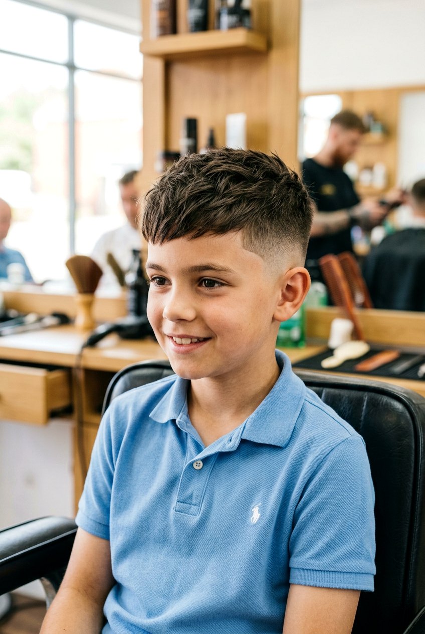 Textured Crop Fade - 20 cute picture day haircuts for boys - 20 cute picture day haircuts for boys