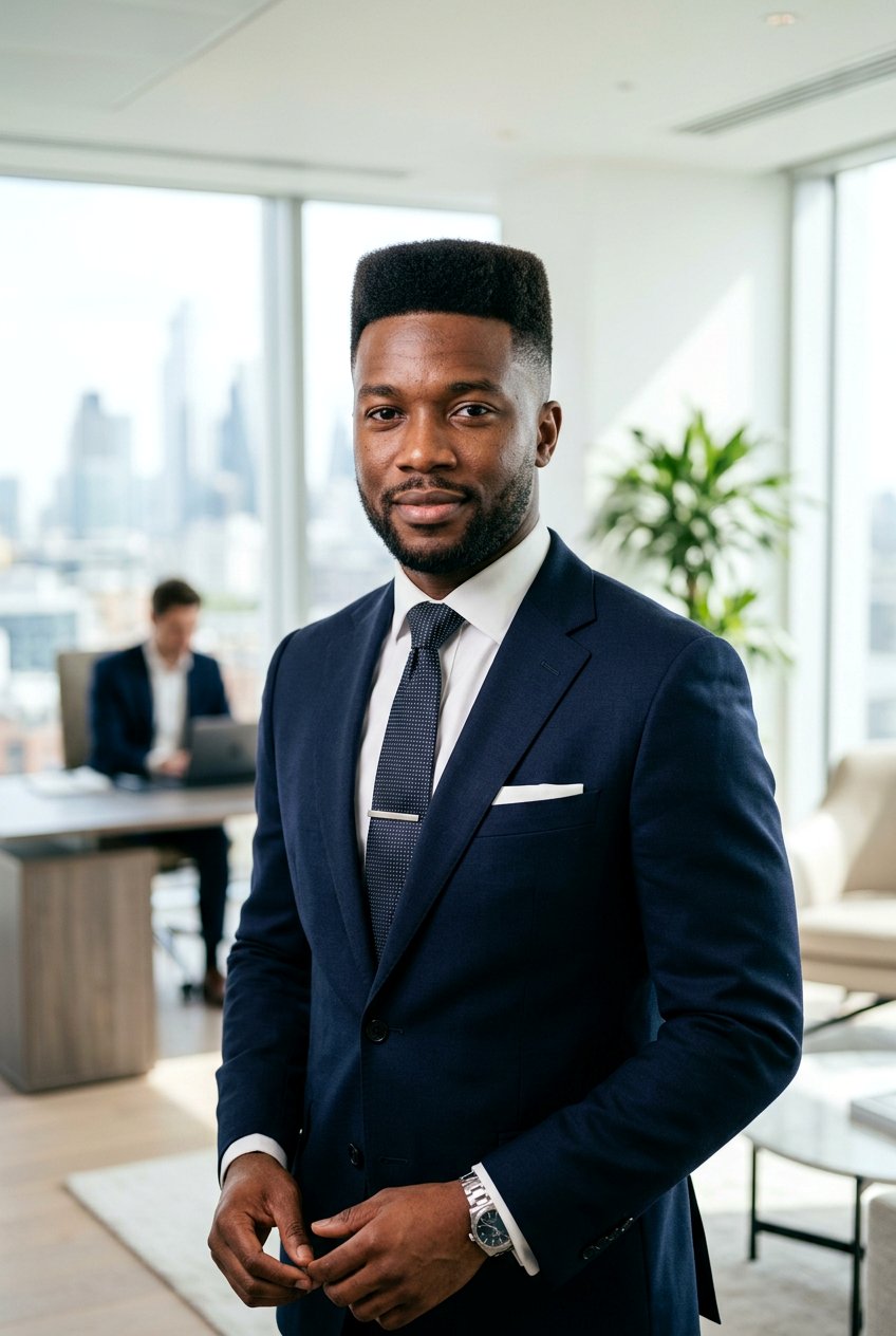 Textured Crop Flat Top - 20 men textured crop for office look - 20 men textured crop for office look