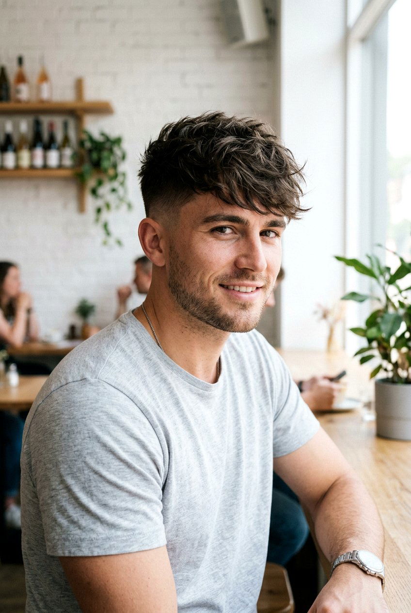 Textured Crop Fluffy Fringe Boys Haircut - 20 boys haircut with fluffy fringe - 20 boys haircut with fluffy fringe