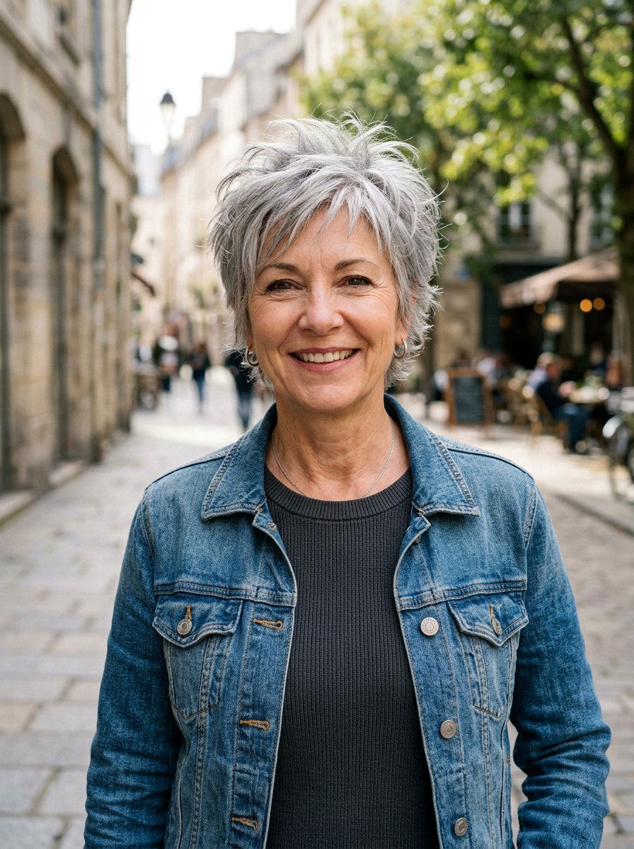 Textured Crop For Gray Hair - 20 easy hairstyle for naturally gray hair - 20 easy hairstyle for naturally gray hair