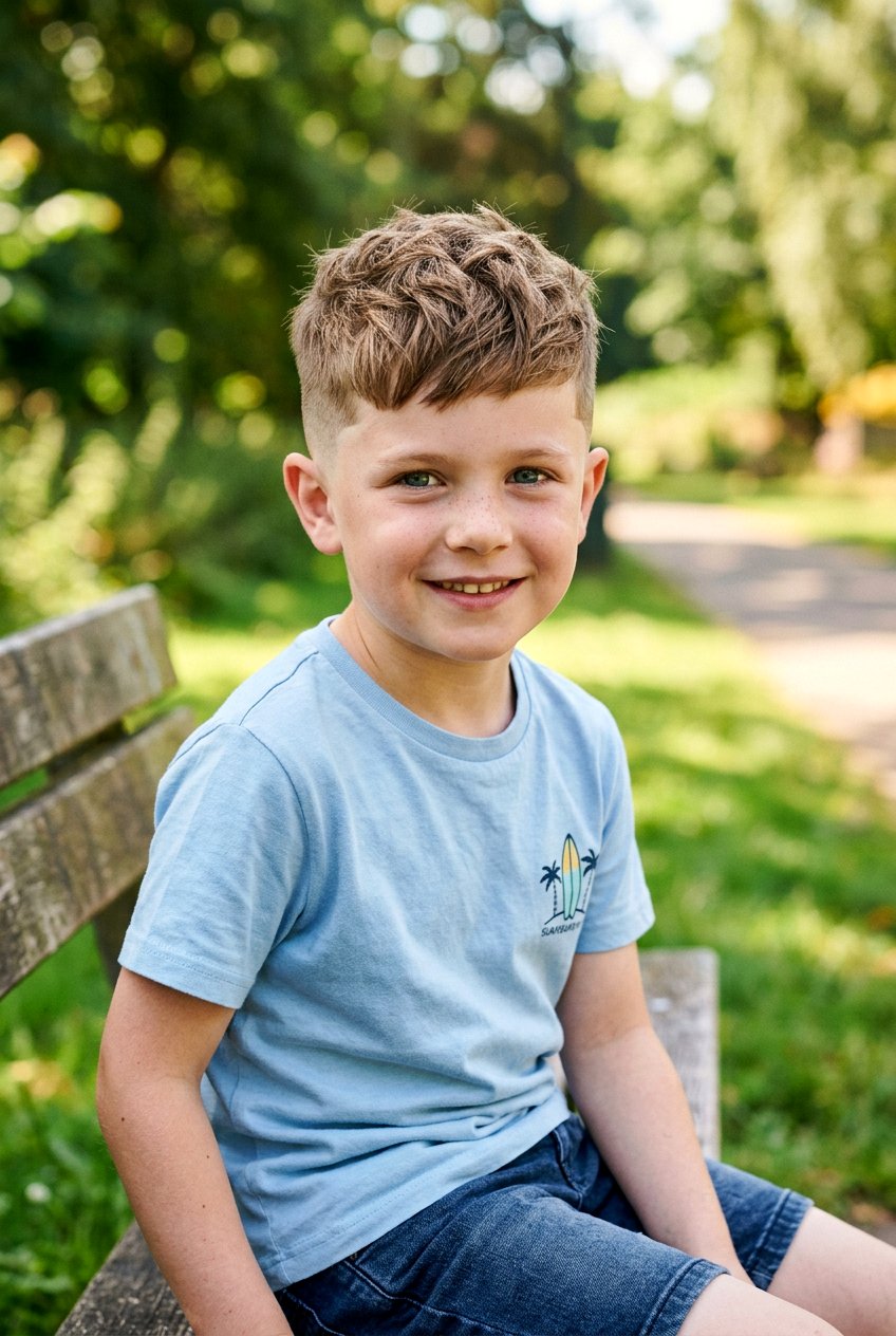 Textured Crop Haircut - 20 boys haircut with textured layers - 20 boys haircut with textured layers