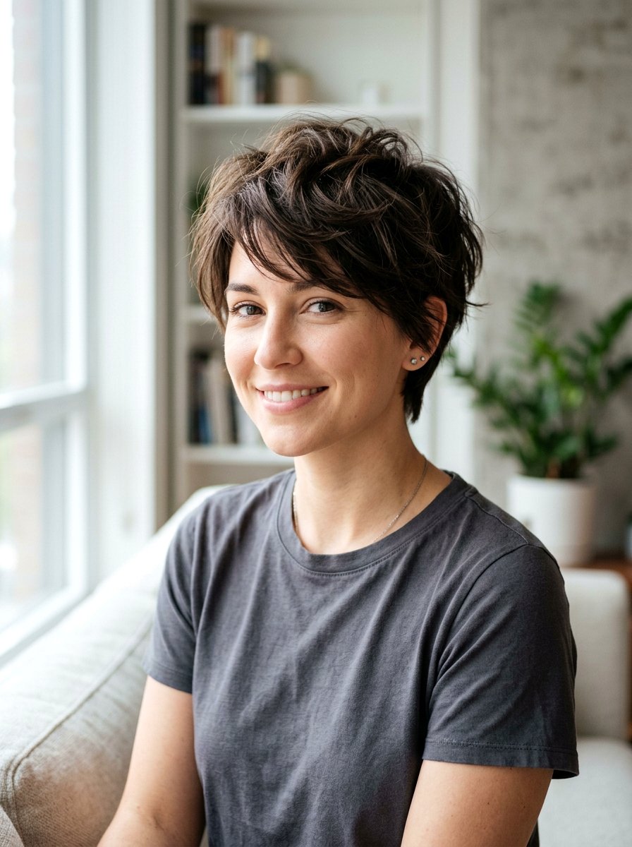 Textured Crop Haircut - 20 classy short haircut ideas for older women - 20 classy short haircut ideas for older women