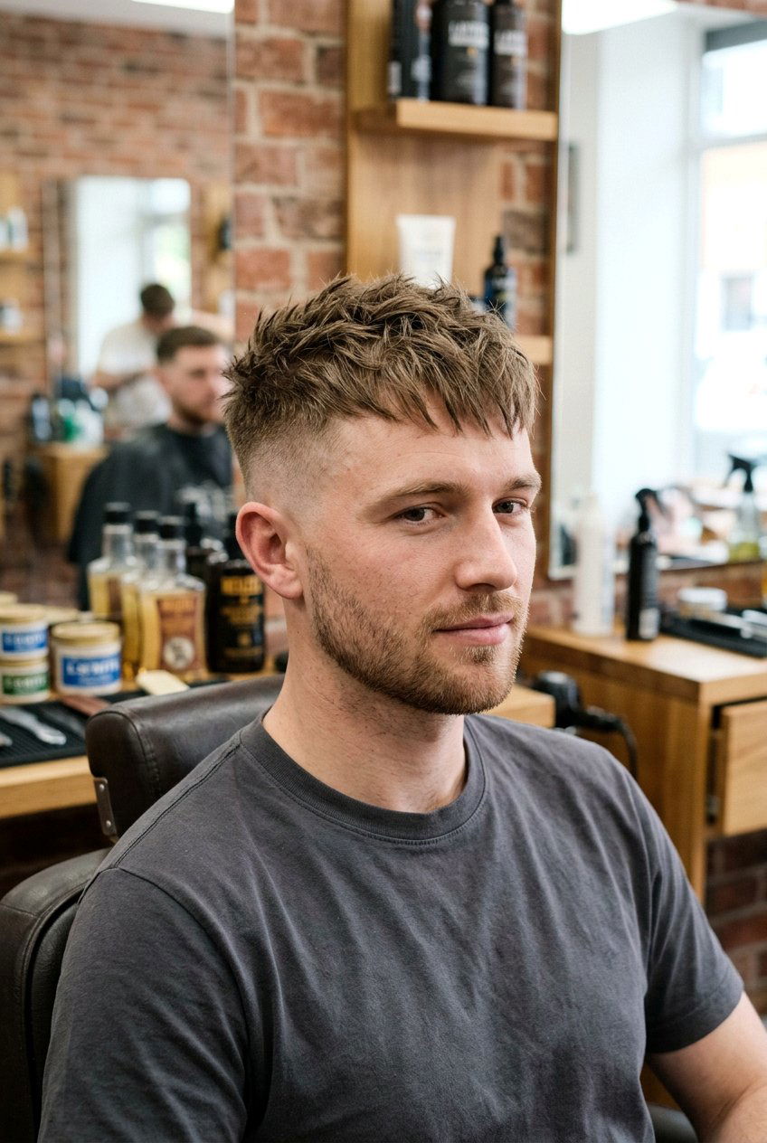 Textured Crop Haircut - 20 hairstyles for men with thin hair - 20 hairstyles for men with thin hair