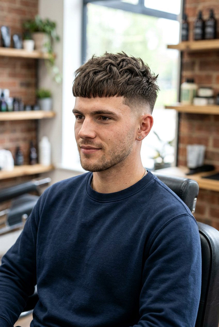 Textured Crop Low Fade - 20 low fade with textured fringe men - 20 low fade with textured fringe men