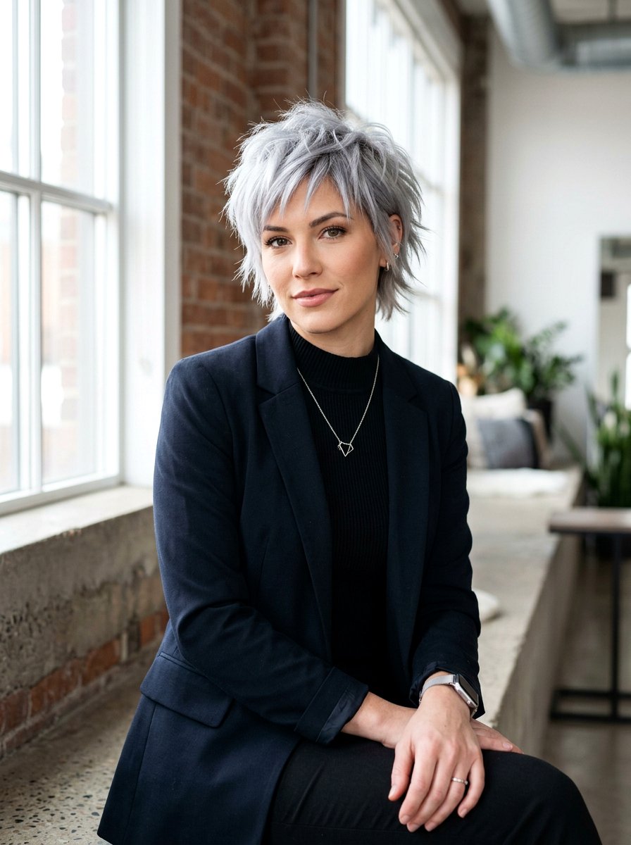 Textured Crop Shag - 20 short shag for women over 50 with fine hair - 20 short shag for women over 50 with fine hair