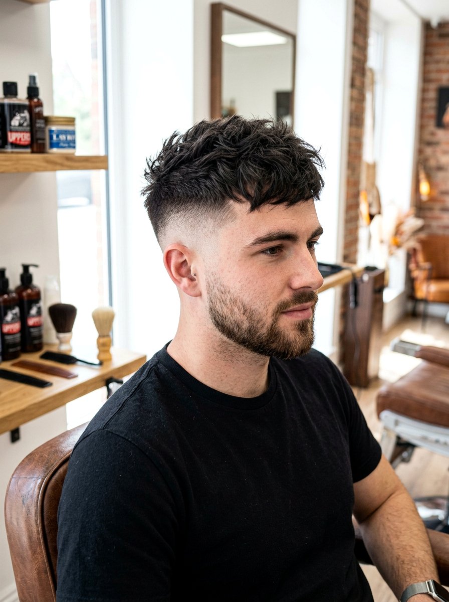 Textured Crop Skin Fade For Thick Hair - 20 skin fade with textured crop - 20 skin fade with textured crop