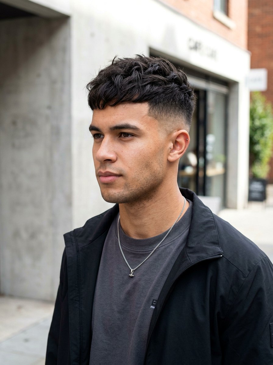 Textured Crop Skin Fade - 20 textured crop for round face men - 20 textured crop for round face men