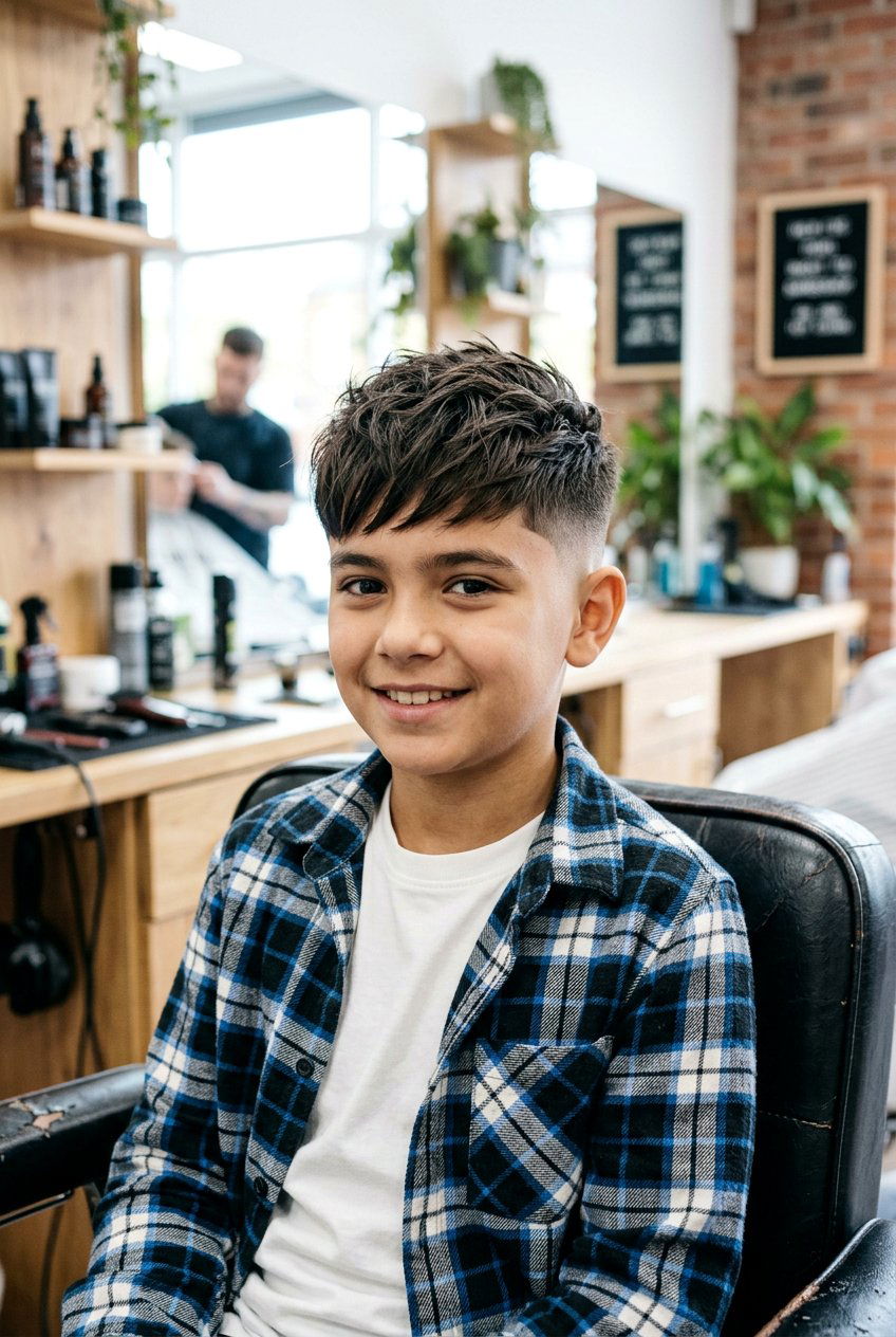 Textured Crop Taper Fade Boys - 20 boys taper haircut for thick hair - 20 boys taper haircut for thick hair