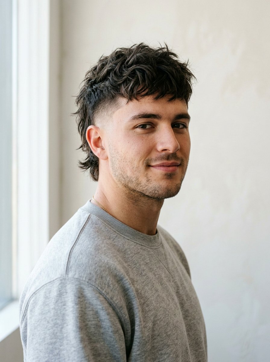 Textured Crop Taper Mullet Men - 20 taper mullet haircut men - 20 taper mullet haircut men