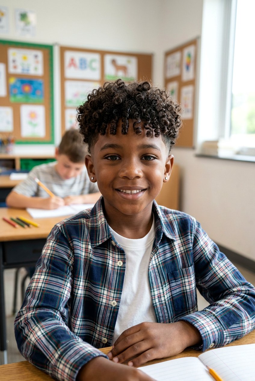 Textured Crop Taper With Curls - 20 boys haircut with taper and curls - 20 boys haircut with taper and curls