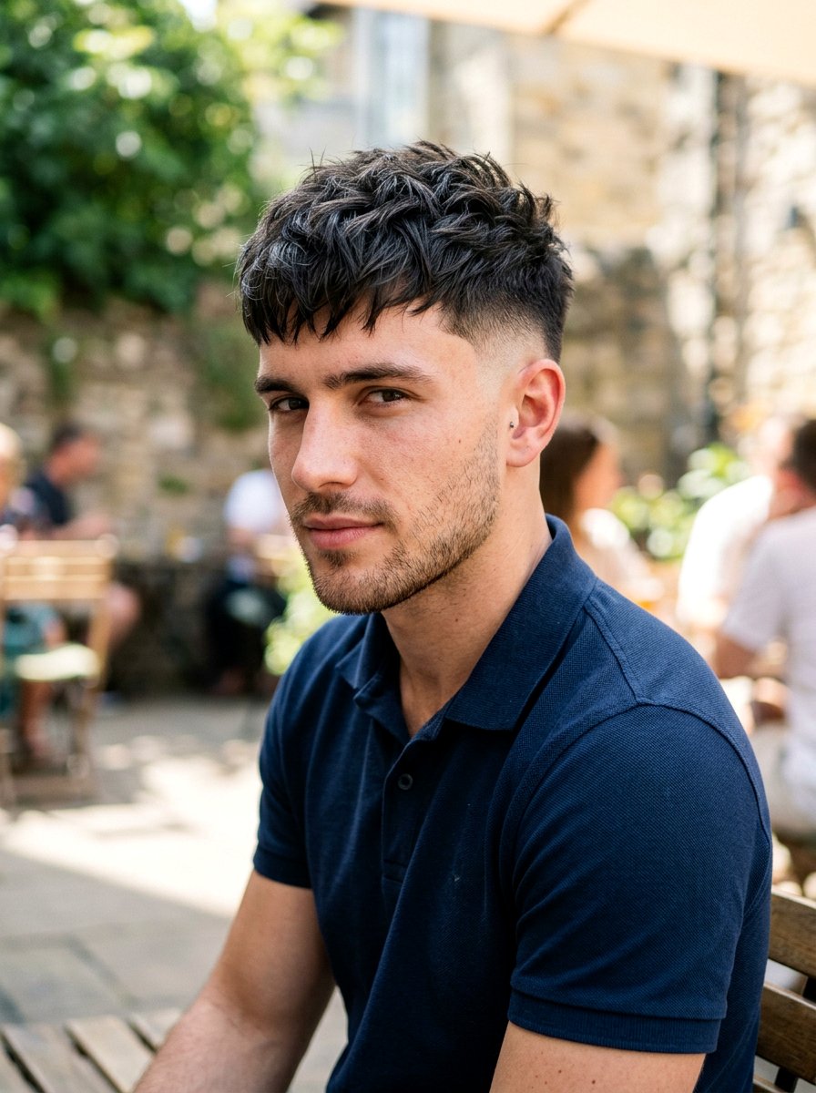 Textured Crop With Burst Skin Fade - 20 skin fade with textured crop - 20 skin fade with textured crop