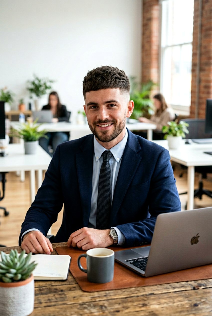 Textured Crop With Disconnected Undercut - 20 men textured crop for office look - 20 men textured crop for office look