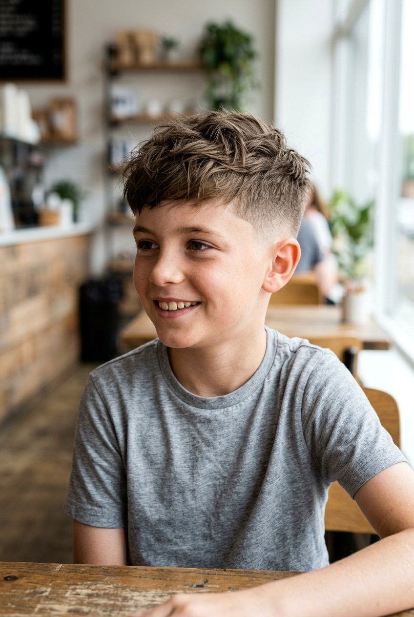 Textured Crop for Boys - 20 picture day haircut for boys - 20 picture day haircut for boys