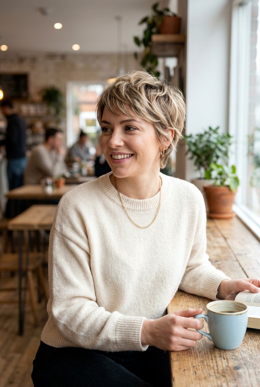 Textured Cropped Pixie Cut With Feathered Layers - 20 textured cropped pixie cut - 20 textured cropped pixie cut