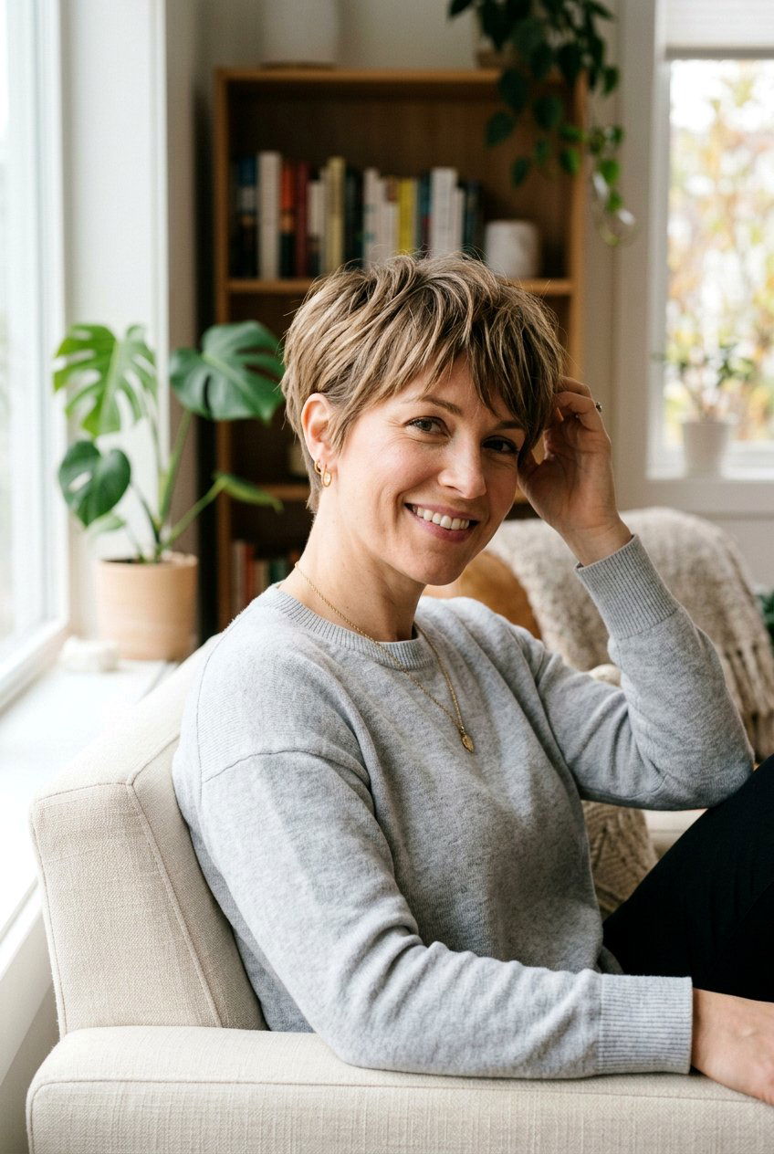 Textured Cropped Pixie Cut With Low Maintenance Styling - 20 textured cropped pixie cut - 20 textured cropped pixie cut