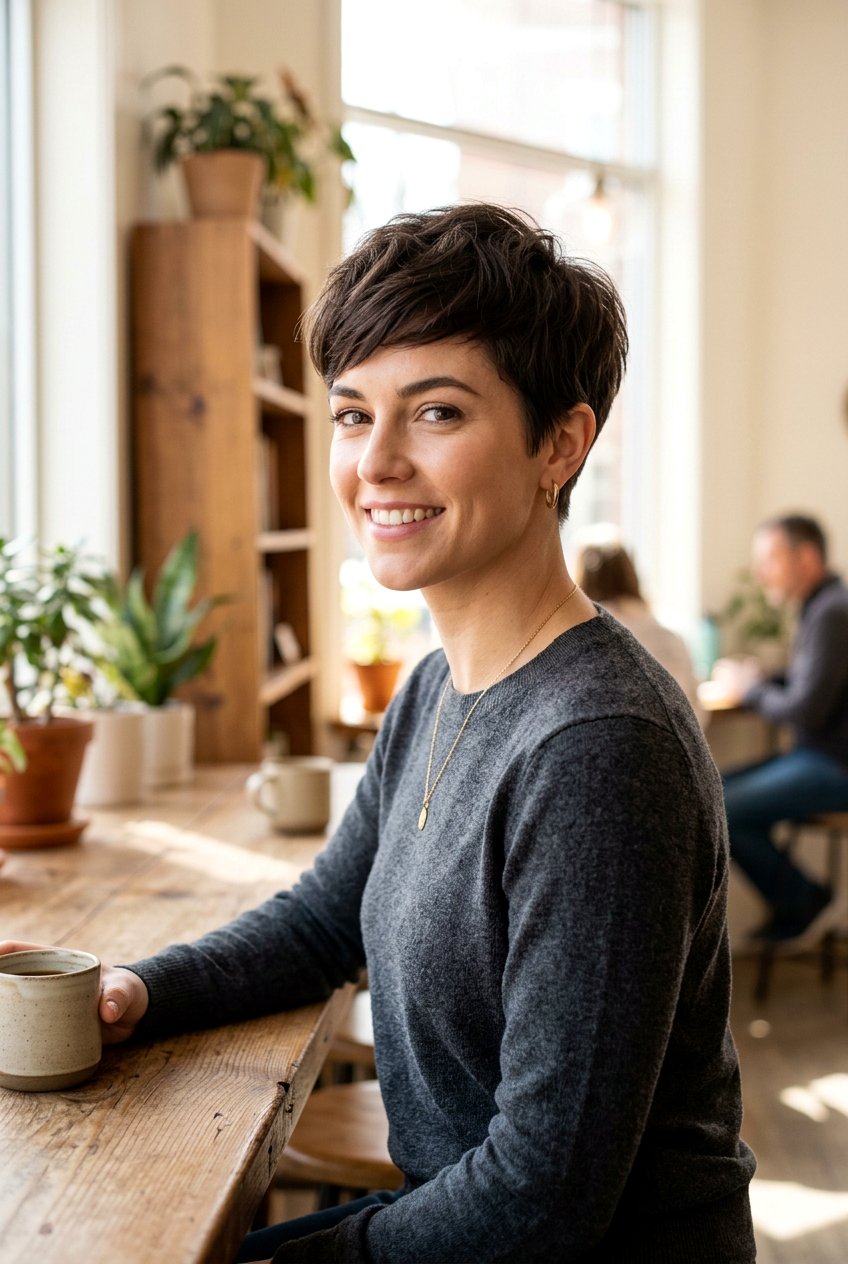 Textured Cropped Pixie Cut With Tapered Back - 20 textured cropped pixie cut - 20 textured cropped pixie cut