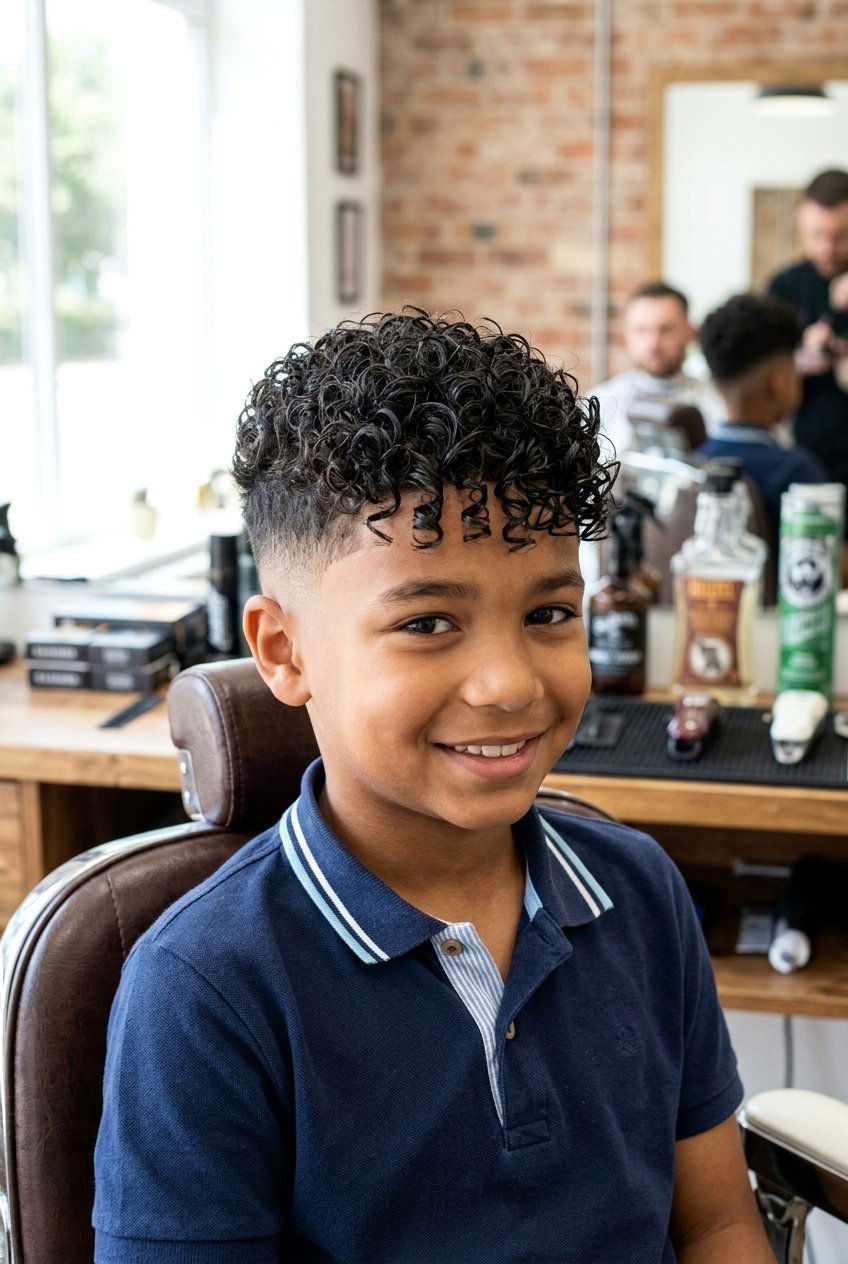 Textured Curly Crop - 20 boys picture day hairstyle with curls - 20 boys picture day hairstyle with curls