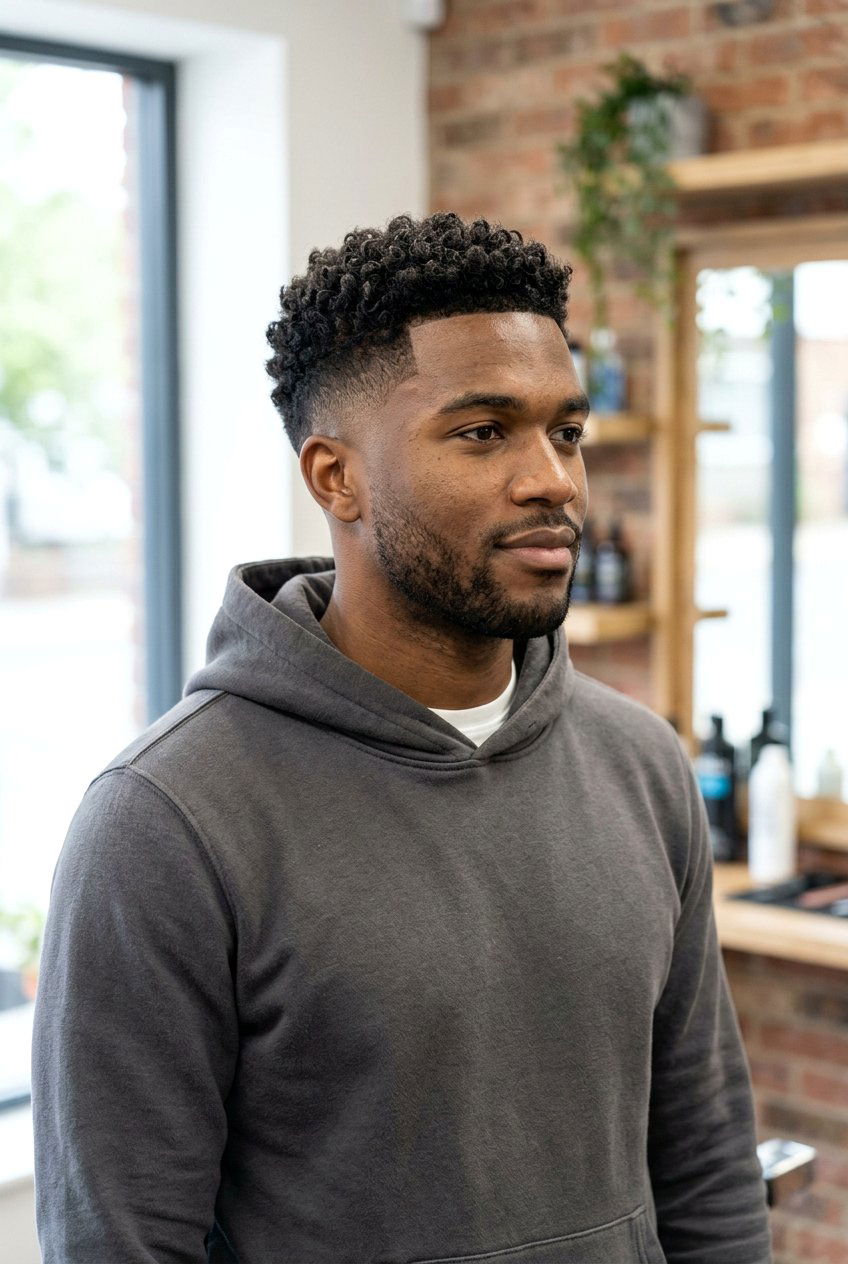 Textured Curly Crop - 20 men haircut ideas for curly hair - 20 men haircut ideas for curly hair