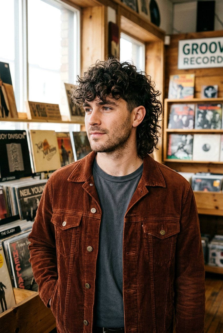 Textured Curly Taper Mullet - 20 taper mullet for curly hair men - 20 taper mullet for curly hair men