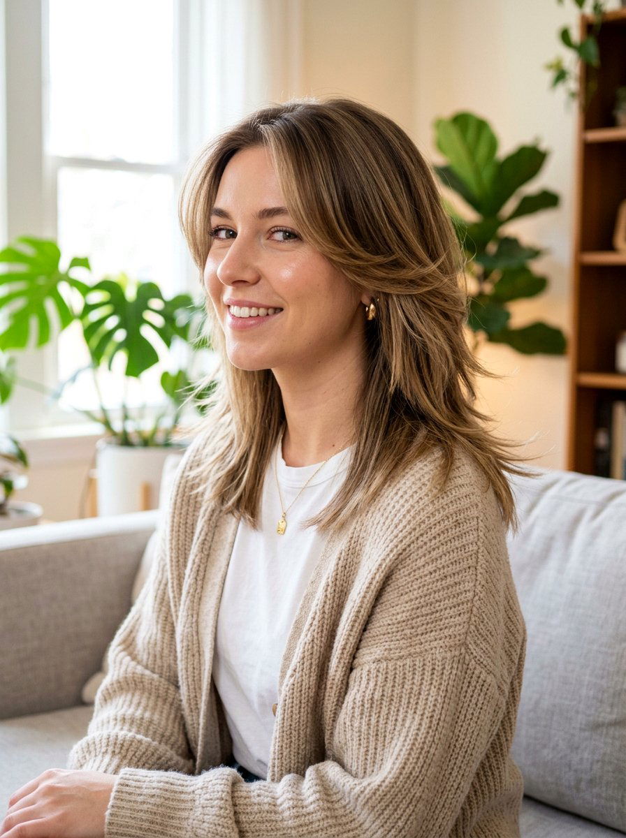 Textured Ends Butterfly Haircut Straight Medium Hair - 20 straight butterfly haircut for medium hair - 20 straight butterfly haircut for medium hair