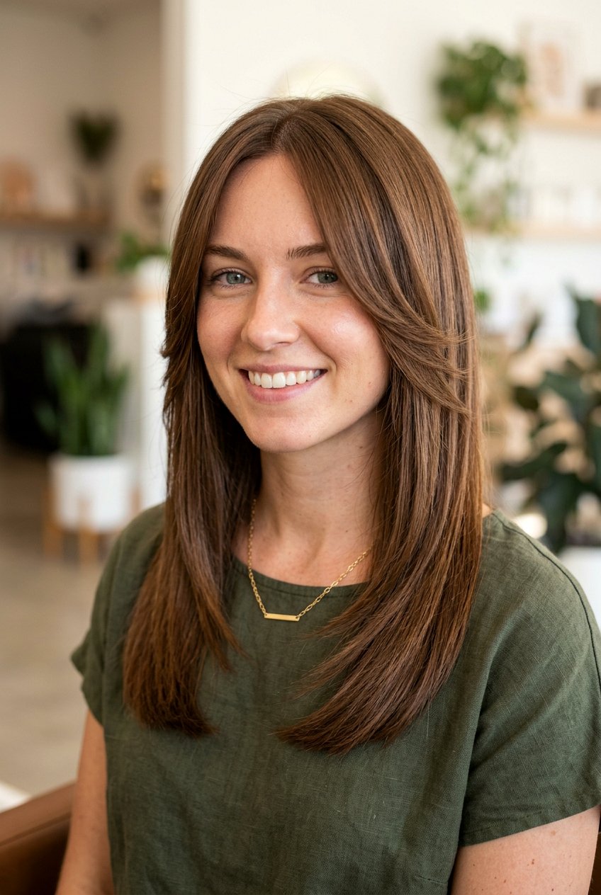 Textured Face Framing Layers - 20 feathered bangs for older women - 20 feathered bangs for older women