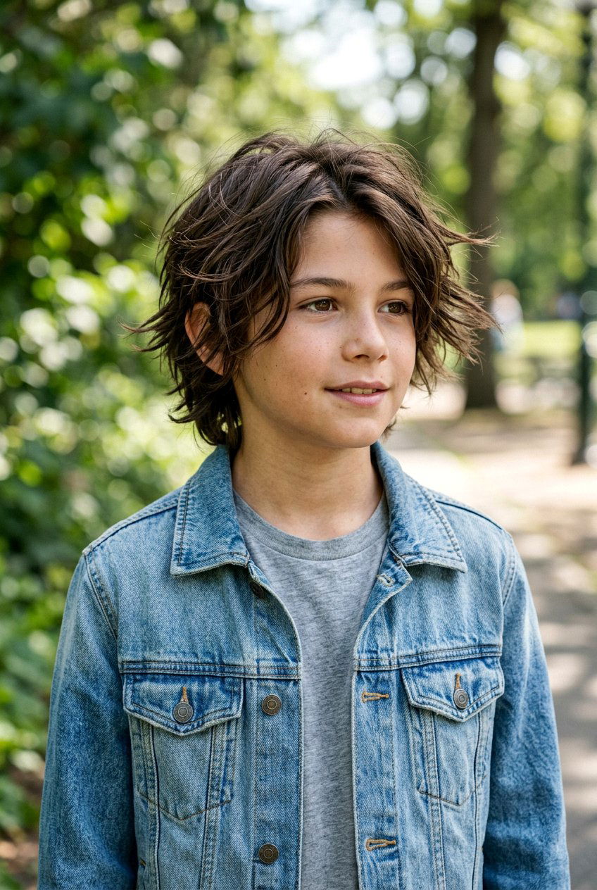 Textured Flow Middle Part - 20 boys fluffy middle part haircut - 20 boys fluffy middle part haircut