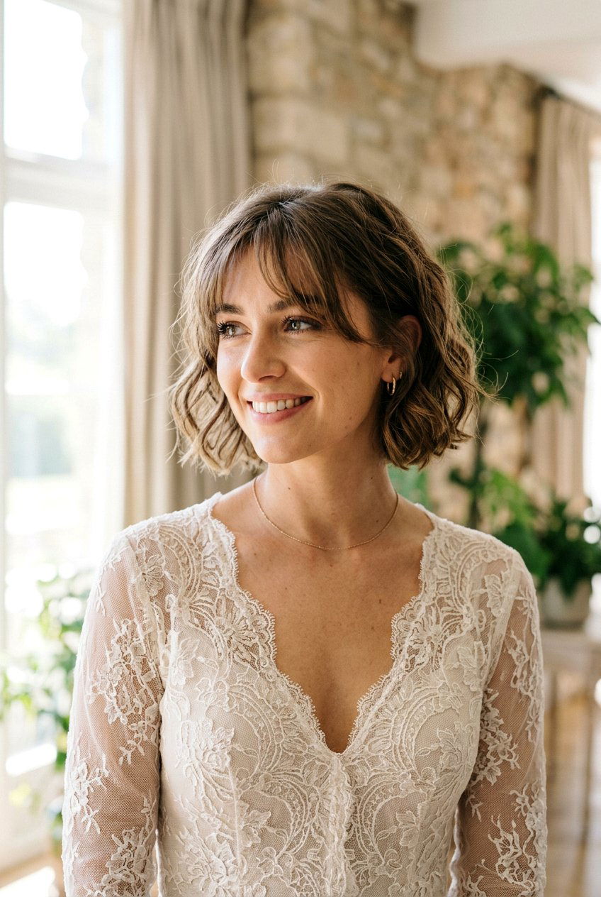 Textured French Bob - 20 prom hairstyle for short bob hair - 20 prom hairstyle for short bob hair