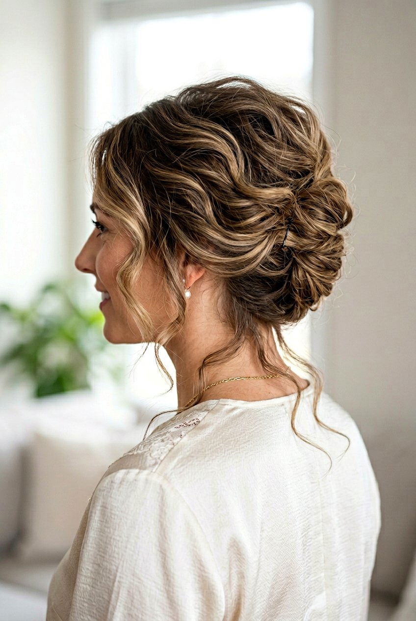 Textured French Twist Updo - 20 french twist updo hairstyle - 20 french twist updo hairstyle