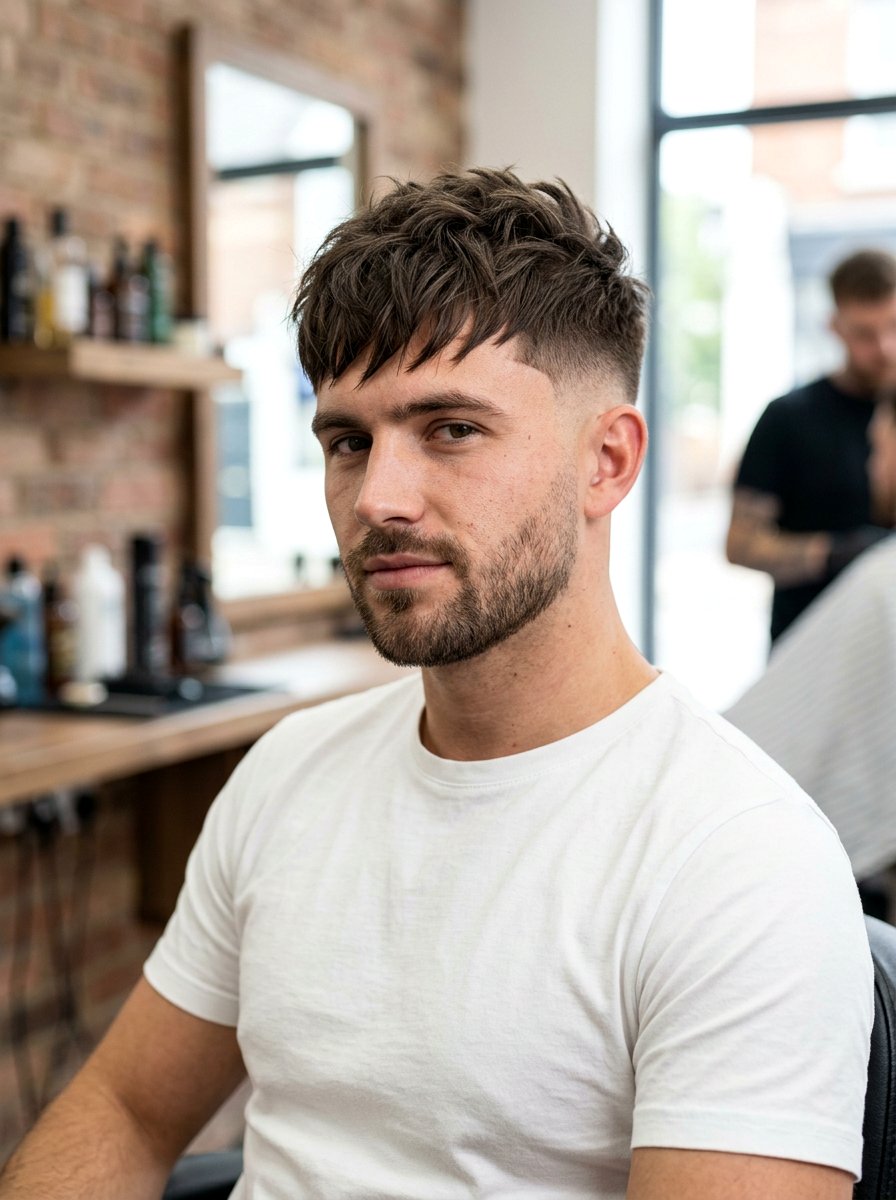 Textured Fringe Crop With Taper Fade - 20 textured fringe with taper fade - 20 textured fringe with taper fade