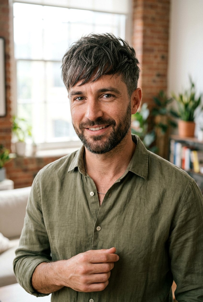 Textured Fringe Haircut For Receding Temples - 20 men haircut for receding temples - 20 men haircut for receding temples