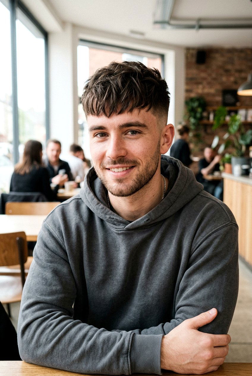 Textured Fringe Haircut For Thick Hair - 20 men haircut ideas for thick hair - 20 men haircut ideas for thick hair