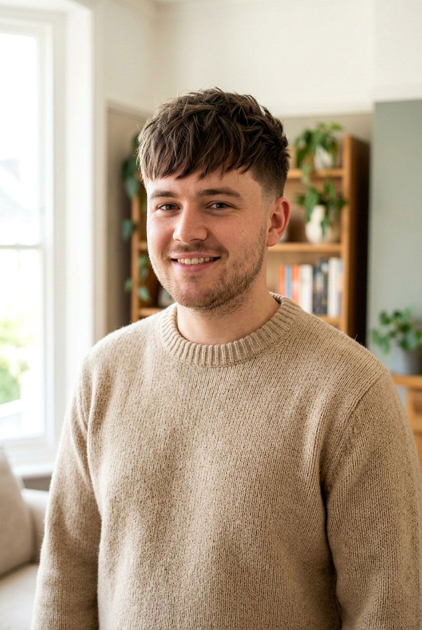 Textured Fringe Men Haircut Round Face - 20 men haircut ideas for round face - 20 men haircut ideas for round face