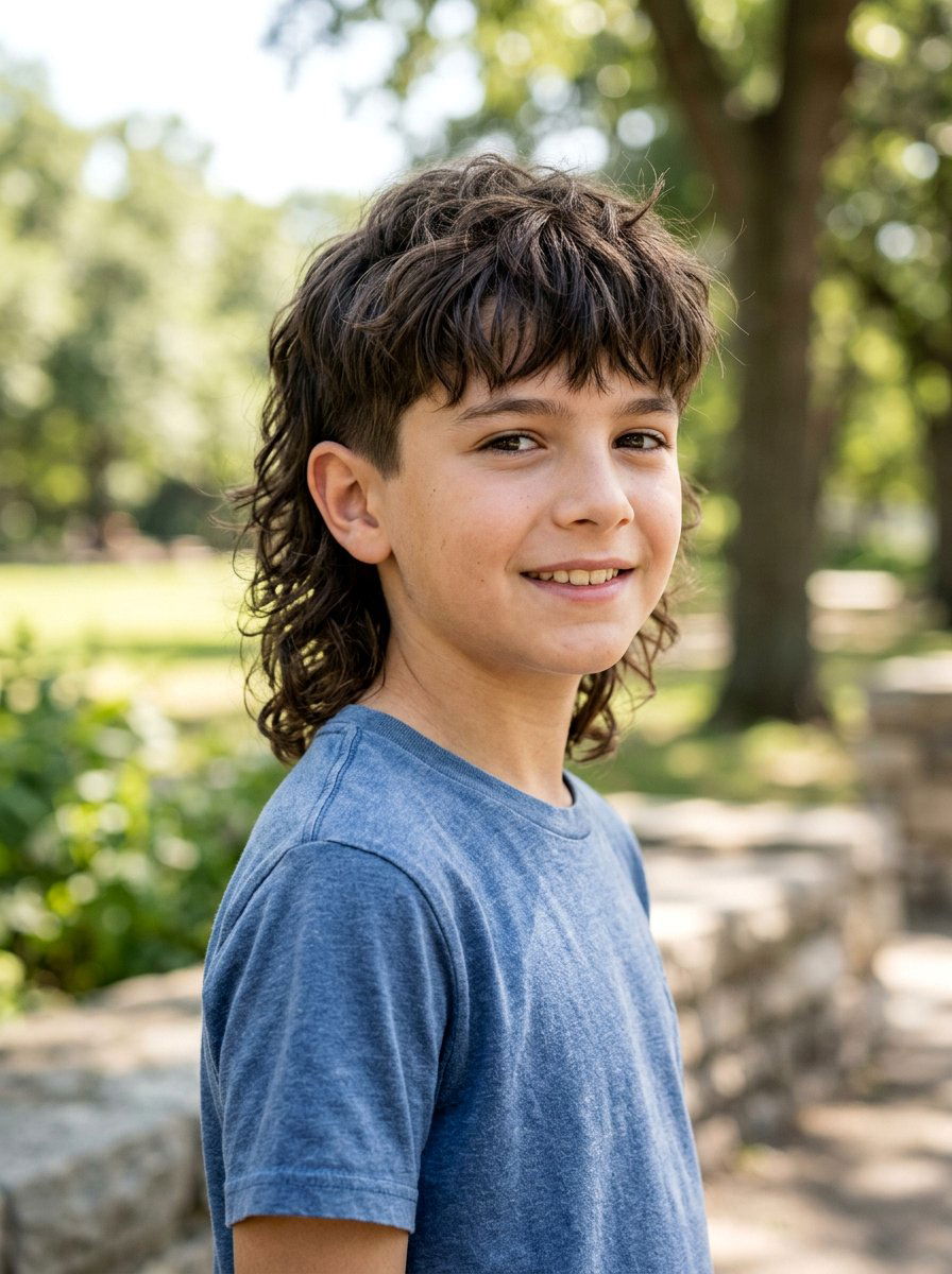 Textured Fringe Mullet For Boys - 20 textured fringe haircut for boys - 20 textured fringe haircut for boys