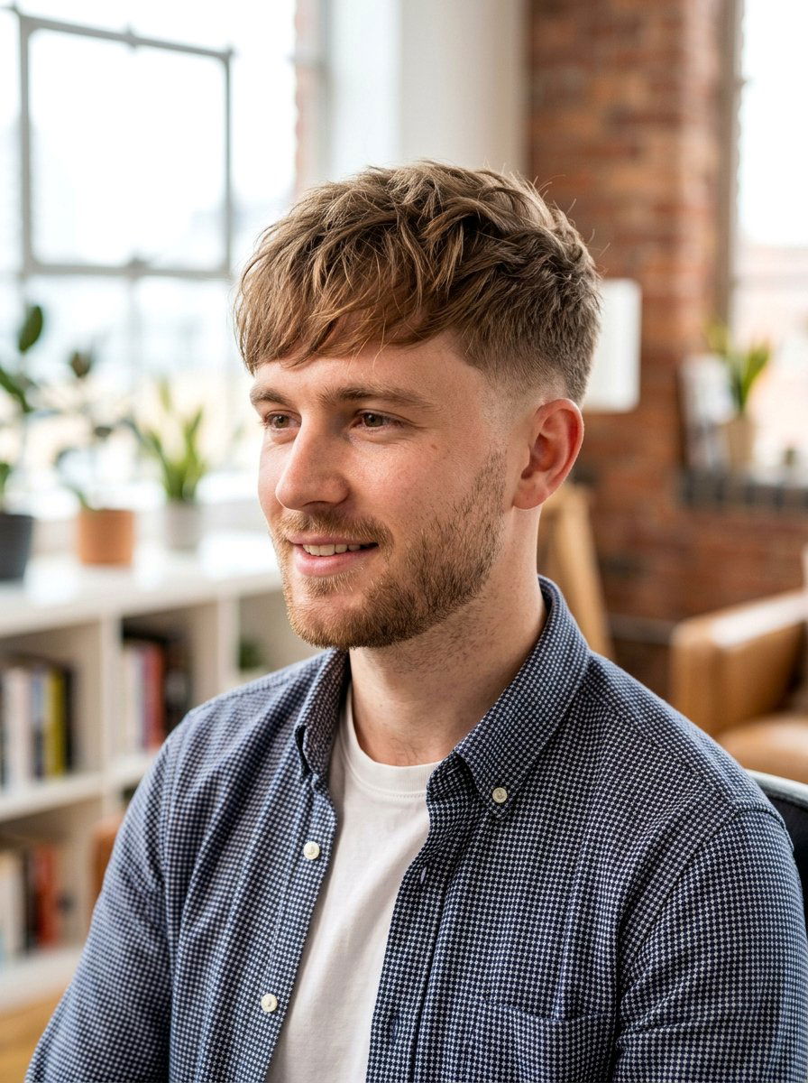 Textured Fringe Taper Fade For Fine Hair - 20 textured fringe with taper fade - 20 textured fringe with taper fade