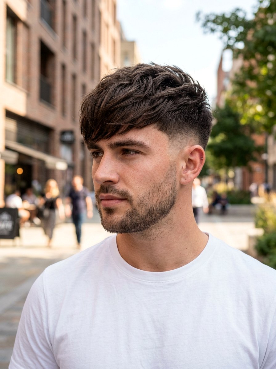 Textured Fringe Taper Fade For Thick Hair - 20 textured fringe with taper fade - 20 textured fringe with taper fade