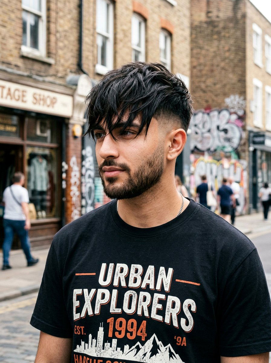 Textured Fringe Undercut - 20 undercut for thick straight hair men - 20 undercut for thick straight hair men