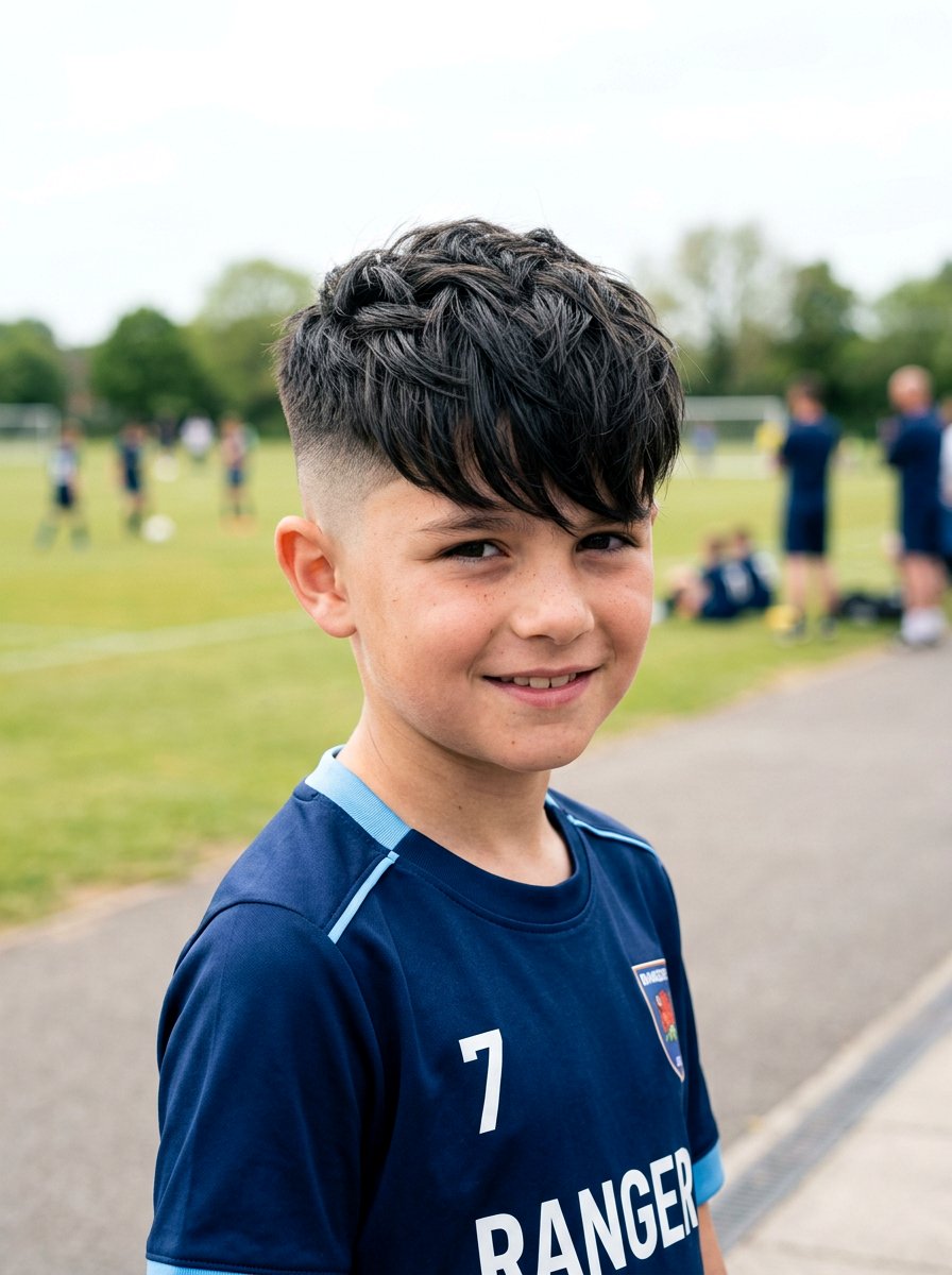 Textured Fringe With Skin Fade For Boys - 20 textured fringe haircut for boys - 20 textured fringe haircut for boys