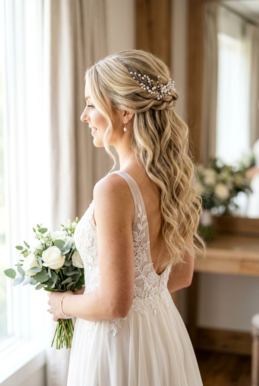 Textured Half Up Updo For Fine Hair - 20 textured wedding updo for fine hair - 20 textured wedding updo for fine hair