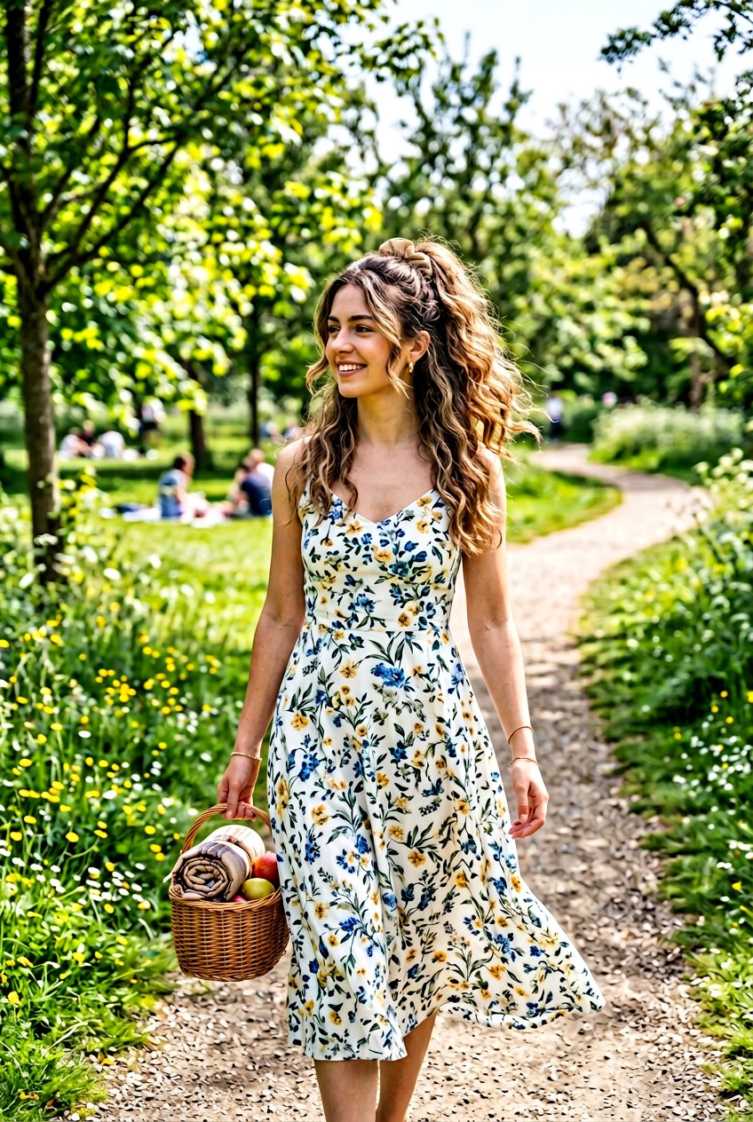 Textured High Ponytail For Picnic - 20 picnic hairstyles for girls - 20 picnic hairstyles for girls