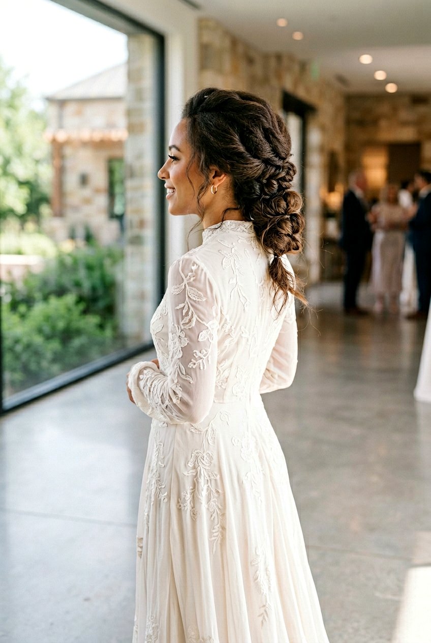 Textured Inside Out Bun - 20 prom hairstyle with low textured bun - 20 prom hairstyle with low textured bun