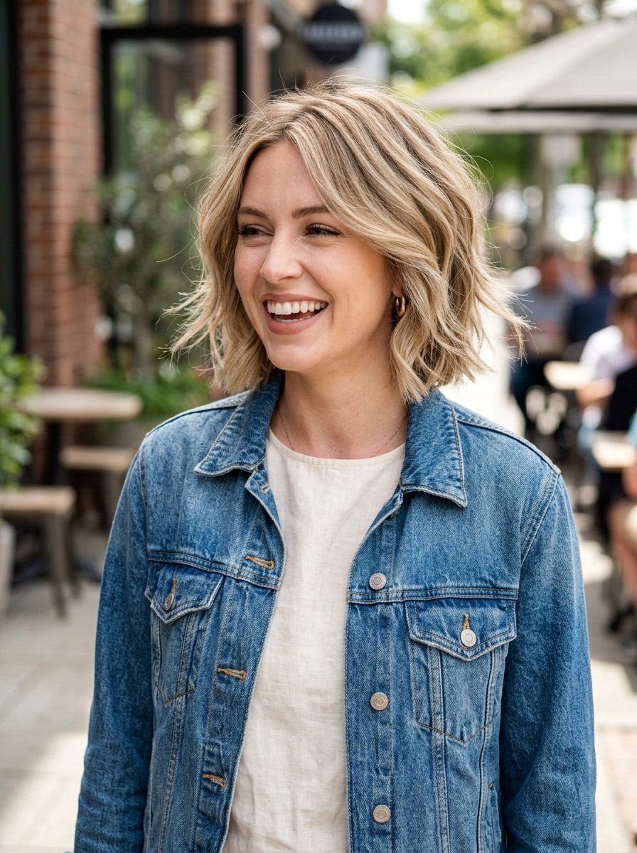 Textured Layered Bob - 20 textured short bob for thick hair women - 20 textured short bob for thick hair women