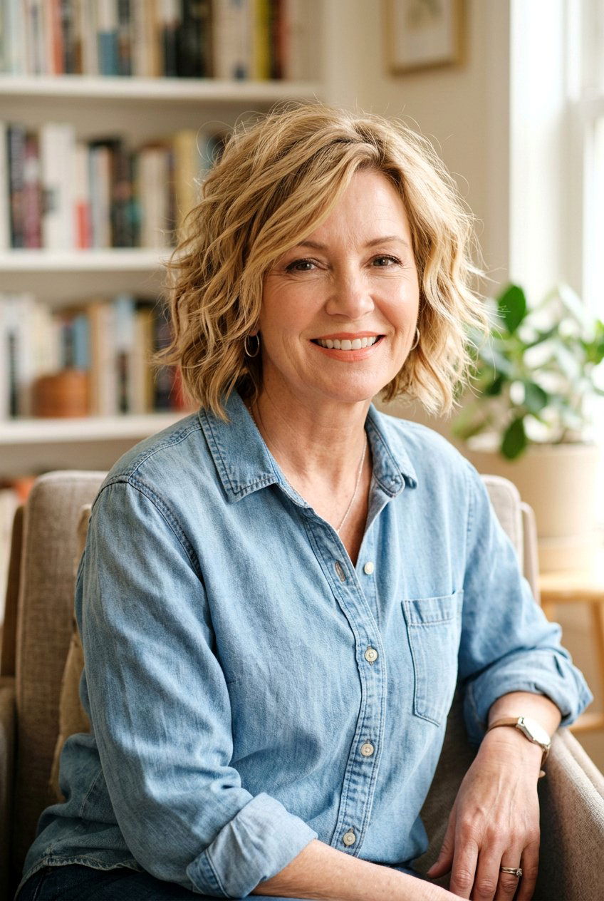 Textured Layered Bob - 20 low maintenance layered haircut for mature women - 20 low maintenance layered haircut for mature women