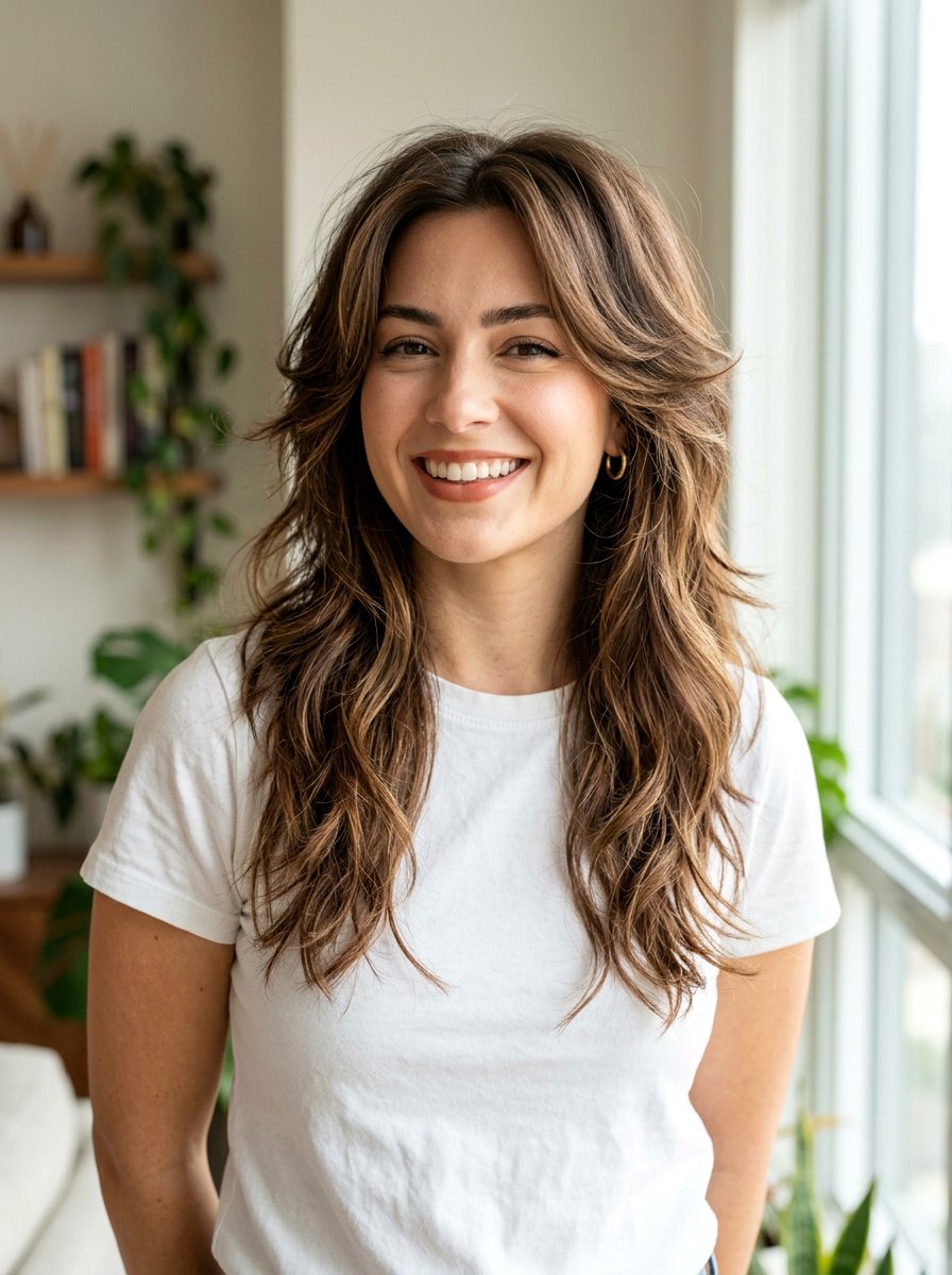 Textured Layered Butterfly Haircut - 20 layered butterfly haircut for fine hair - 20 layered butterfly haircut for fine hair