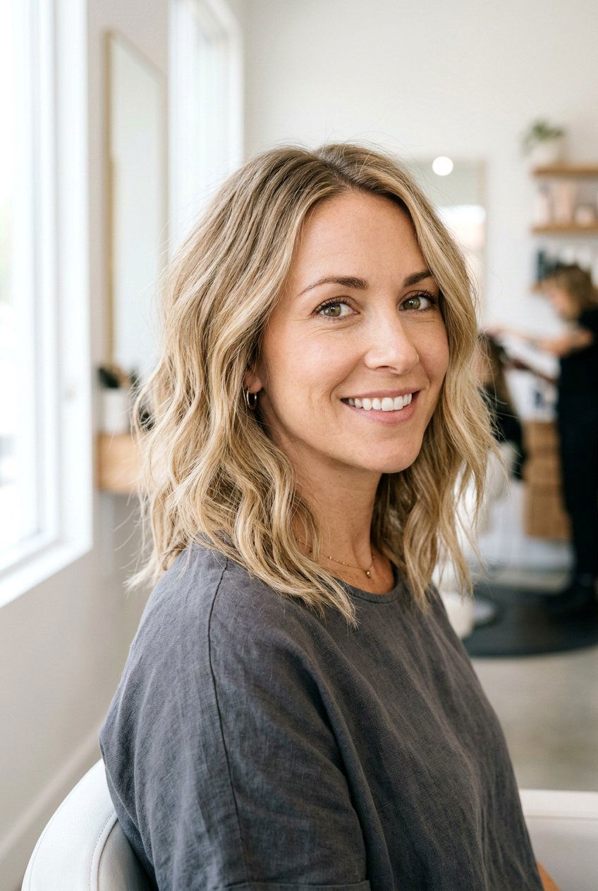 Textured Layered Lob For Thin Hair - 20 layered haircuts for thin hair - 20 layered haircuts for thin hair