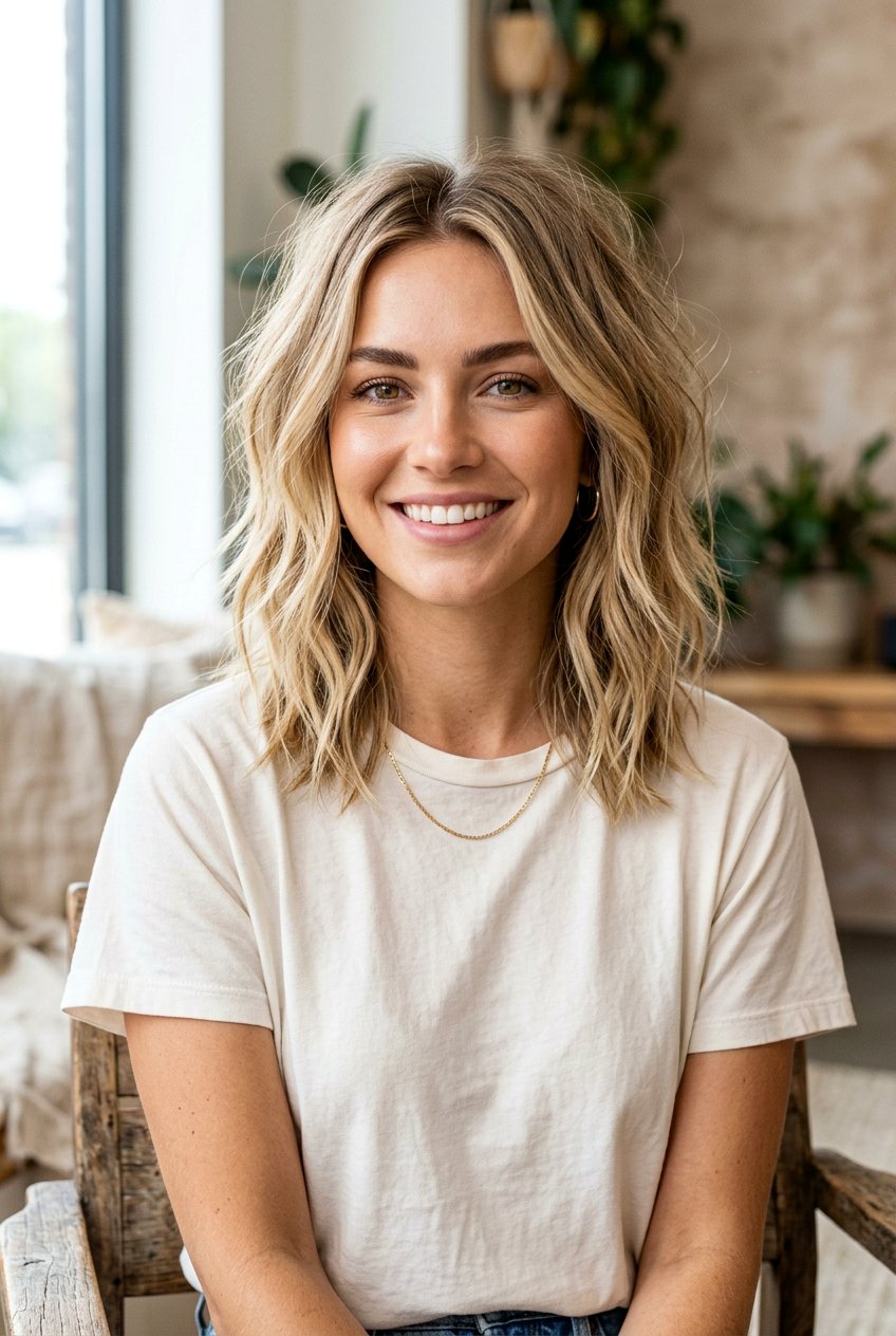 Textured Layered Lob For Thin Hair - 20 layered lob for fine hair - 20 layered lob for fine hair